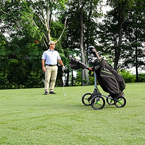 Bag Boy Quad Xl Push Cart, Battleship Gray/Lime #TOP5