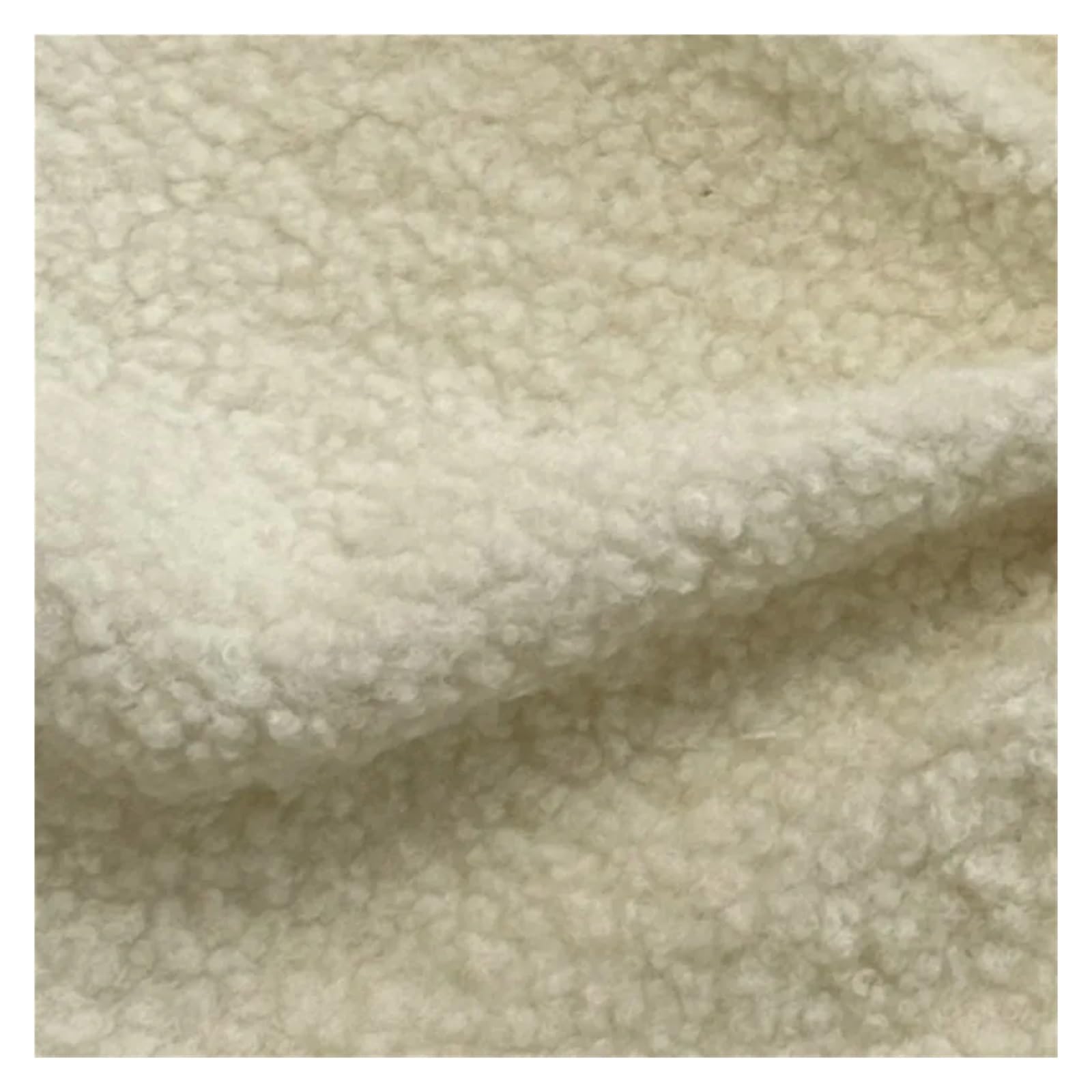 Tejido de forro polar de punto Tela polar de partículas pequeñas, pantalones Cachemira, telas for mantel, ropa hecha a mano, tela costura Diy(Khaki)