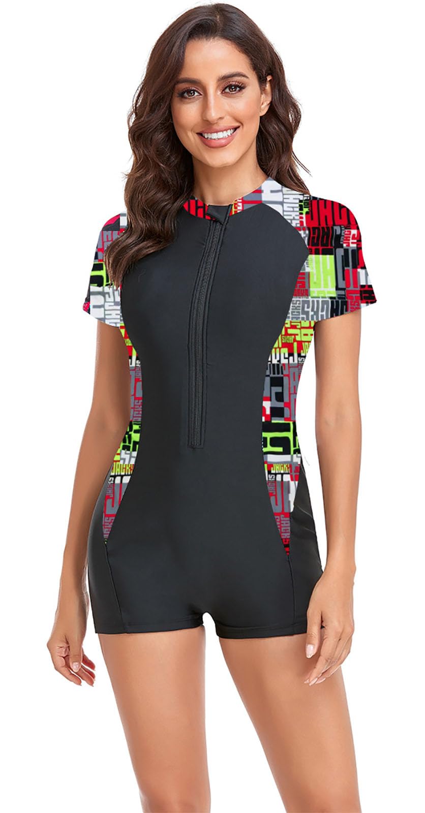 Damskie Rash Guard One Piece Rash Guard bokserki krótkie stroje kąpielowe surfingowe kombinezony do nurkowania dla kobiet