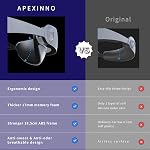 APEXINNO Head Strap for PS VR 2 Accessories – Soft & Comfortable, Anti-Slip Rear Pad, Balanced Weight for Stable Fit