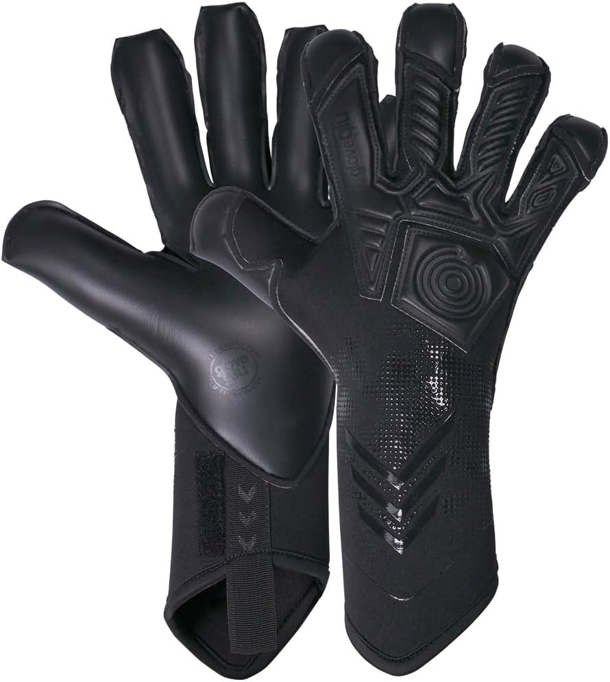 GloveGlu v:OODOO MEGAgrip Plus Goalkeeper Gloves | Glove Glu Palm Technology | Removable Straps
