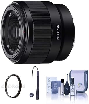 Sony FE 50mm f/1.8 Lens for Sony E with Accessories Kit