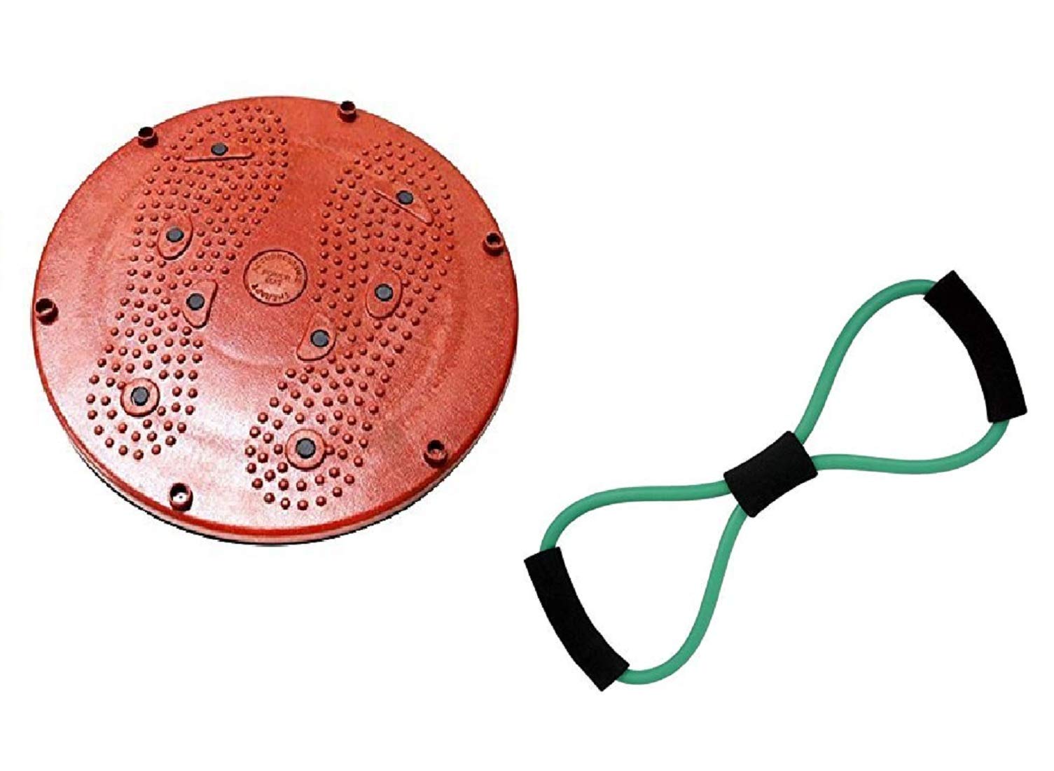 Emeret Tummy Twister-Waist Trimmer-Abs Exerciser-Body Toner-Fat Buster- Multipurpose Fitness Equipment for Men and Women with A Resistance Tube (B07SN63C16) Amazon Price History, Amazon Price Tracker