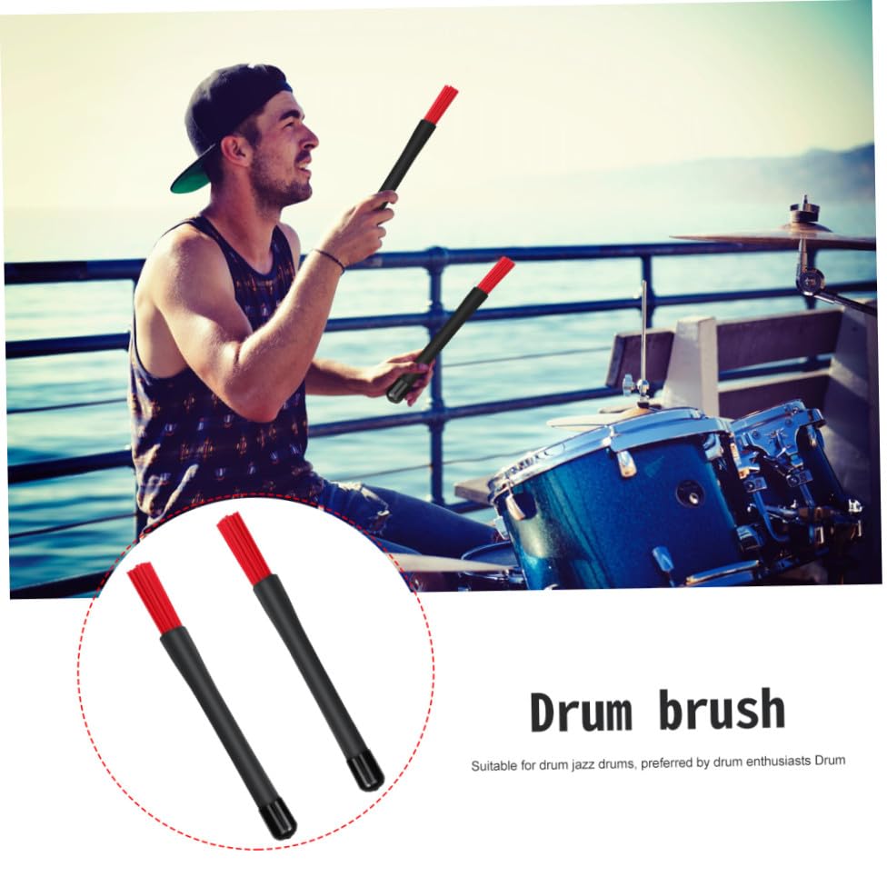 Baquetas de percusión con punta de nailon SHOWERORO rojas miniatura 3