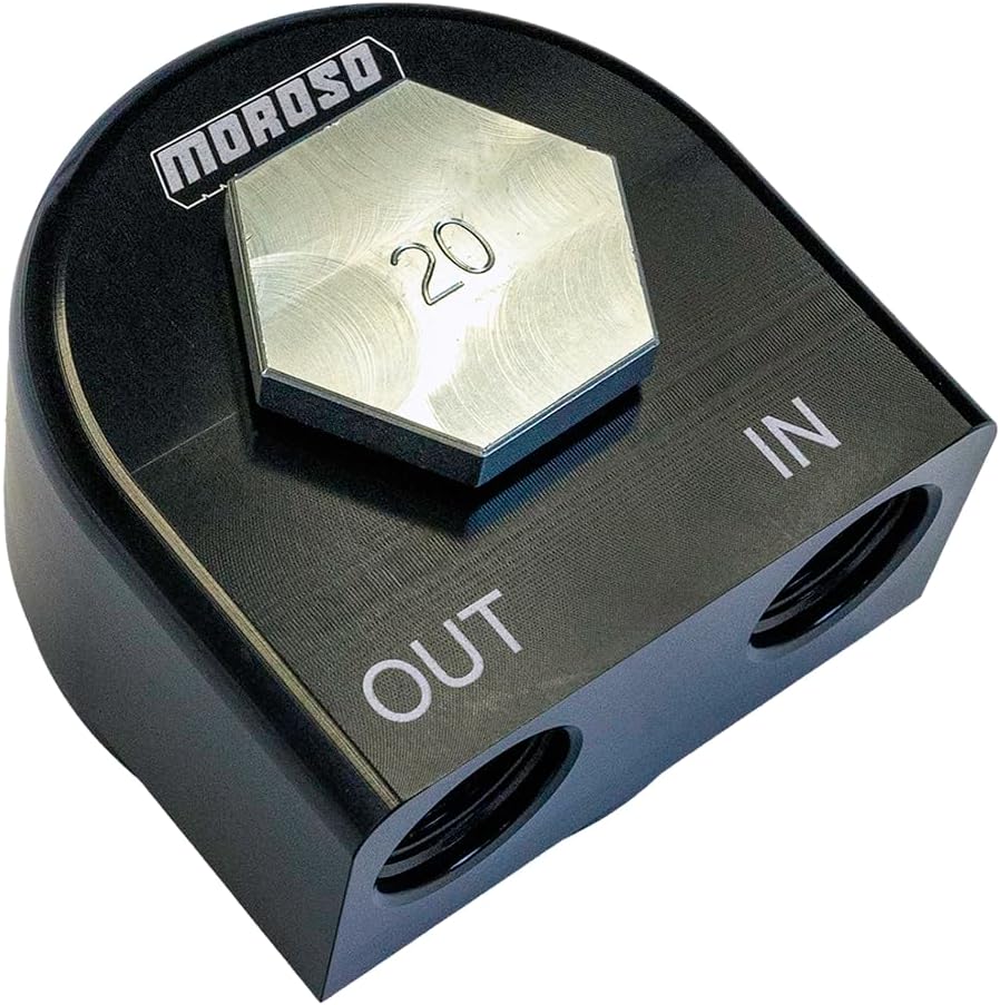 Moroso 23685 90 Degree 20mm 1.5" Thread Remote Oil Filter Adapter