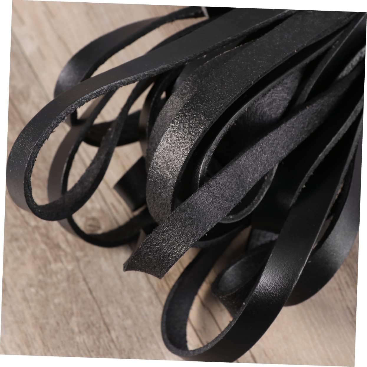 LIFKOME 10m Leather Cords Cowhide Strip Jewelry Materials Flat Leather Cord Jewelry Making Rope Non-Fading Ideal for DIY Bracelets Necklaces