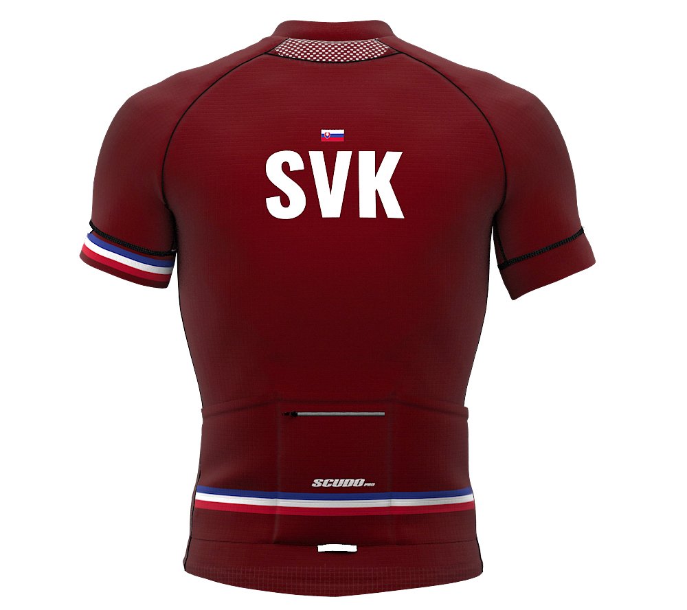 Slovakia Vine Code Short Sleeve Cycling PRO Jersey for Men - Size Large