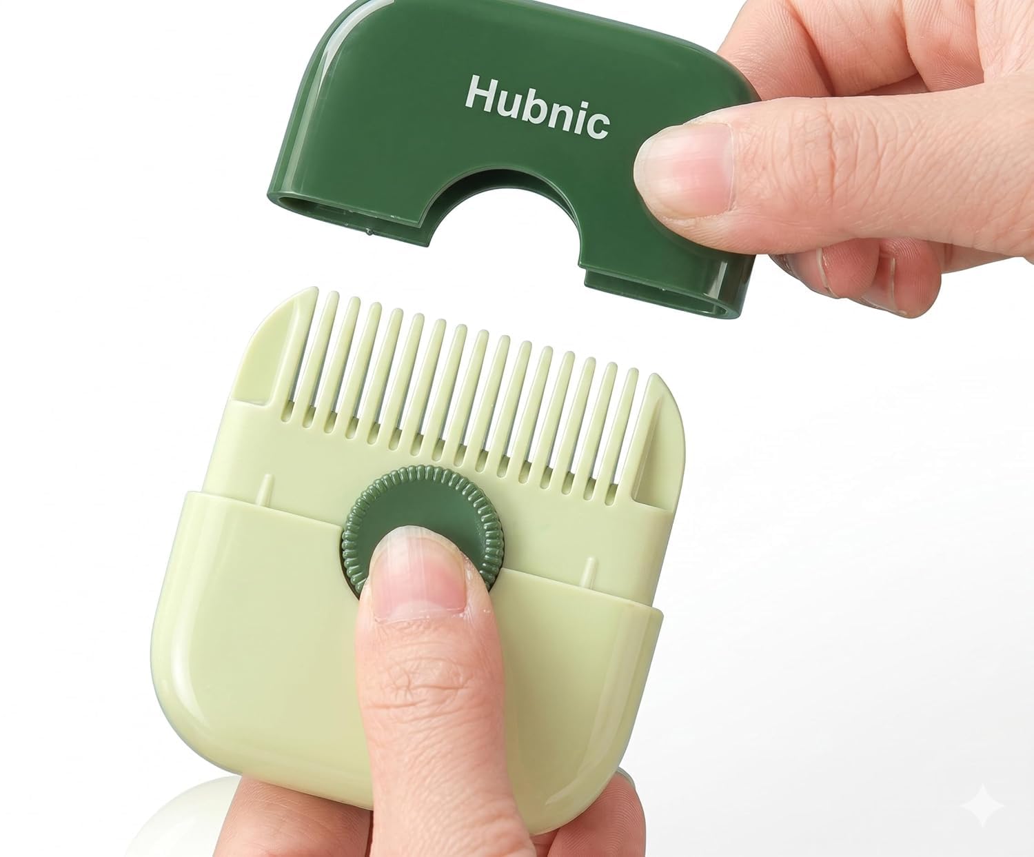 2-in-1 hair cutting comb with built-in trimmer | adjustable hair trimming comb for men, women & kids | portable diy hair cutter tool for home use (multicolor) (1)