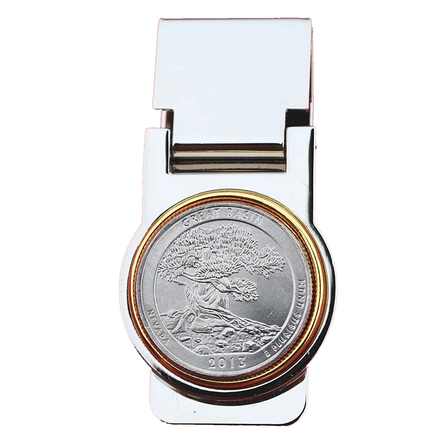 US 2013 Nevada Great Basin National Park Quarter Coin Hinged Money Clip - America the Beautiful