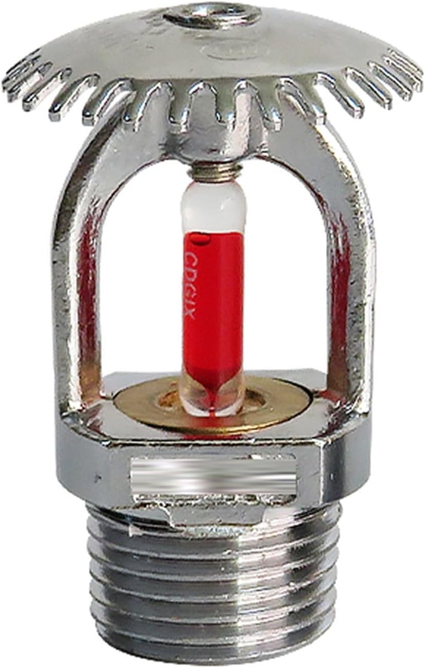 1PC Brass Fire Sprinkler Head - 68°C Upright/Down Spray - 1/2" NPT for Fire Protection(On)