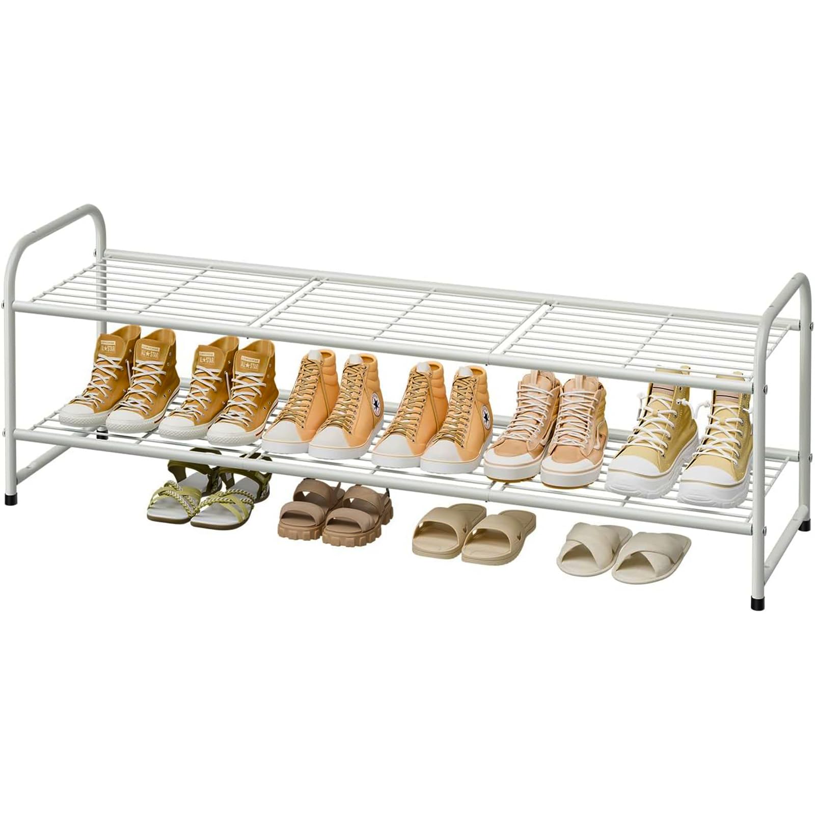MWQ 2-Tier Extra Wide Shoe Rack
