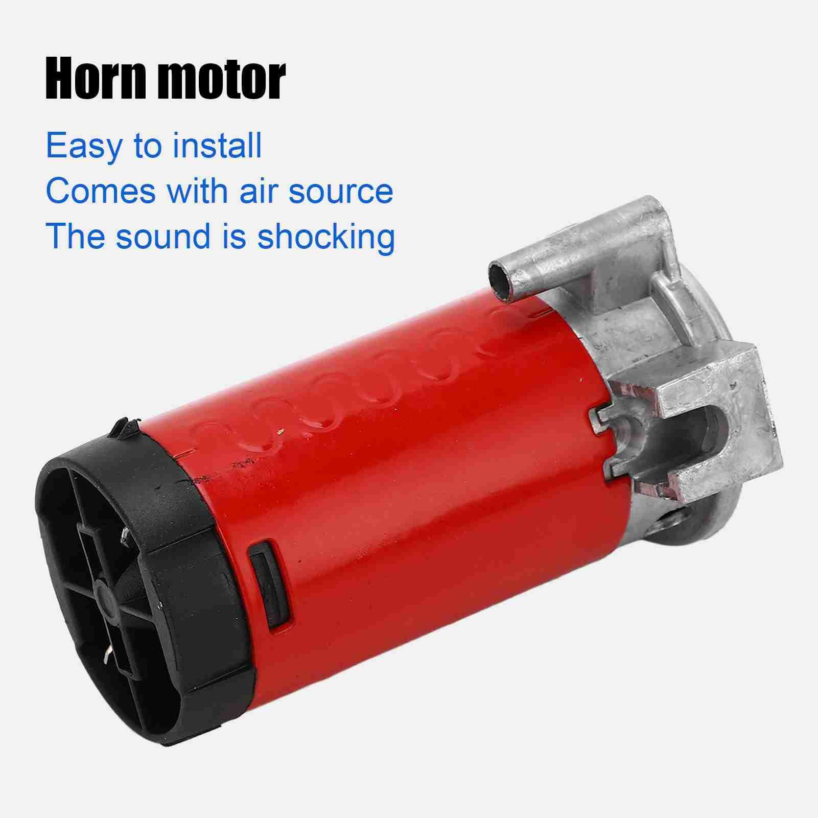 Compresseur de klaxon d'Air Puissant Moteur de Compresseur de Klaxon de Pompe à Air 12V, Qualité de Son Complète pour Camions