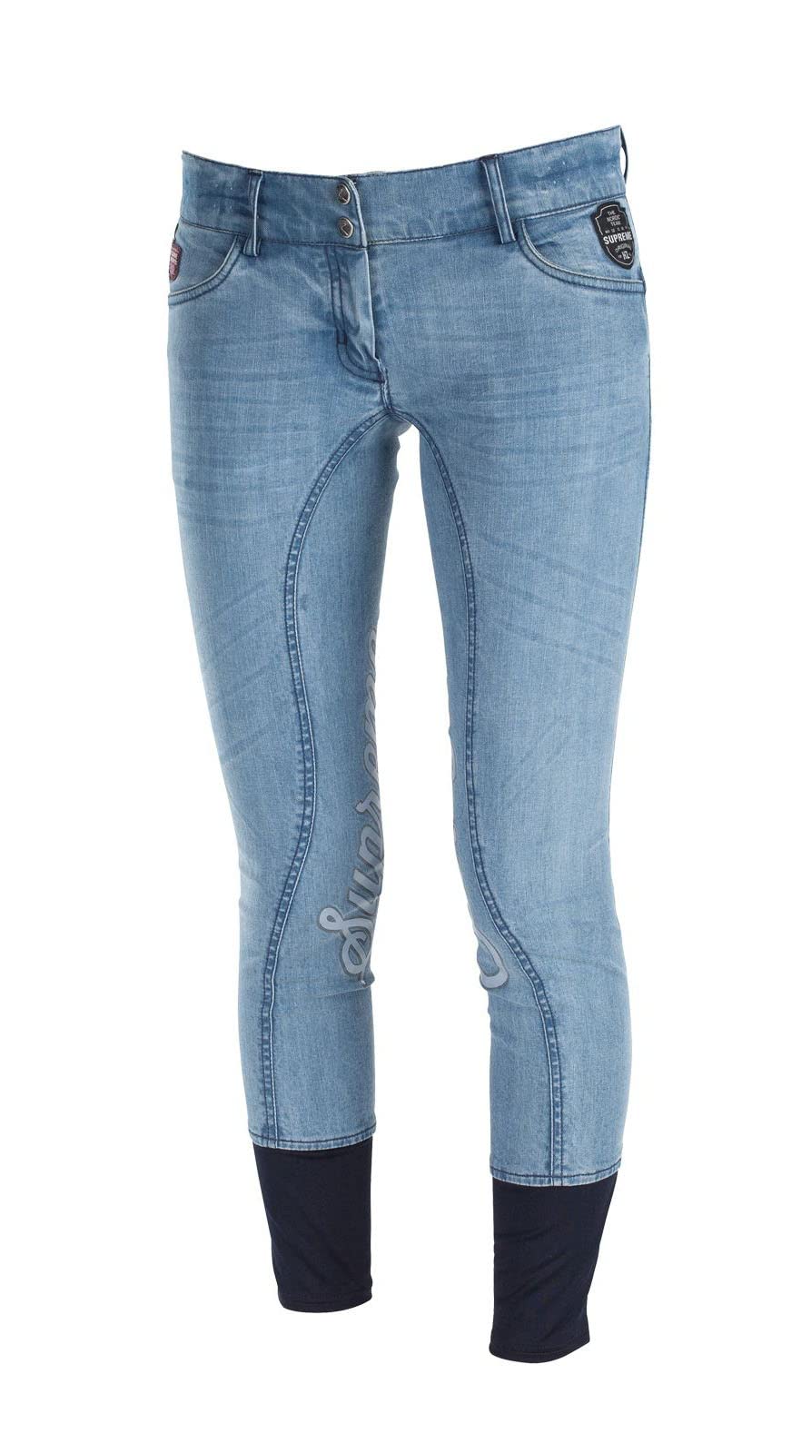 HORZE Supreme Jenna Women's Denim Self-Patch Breech