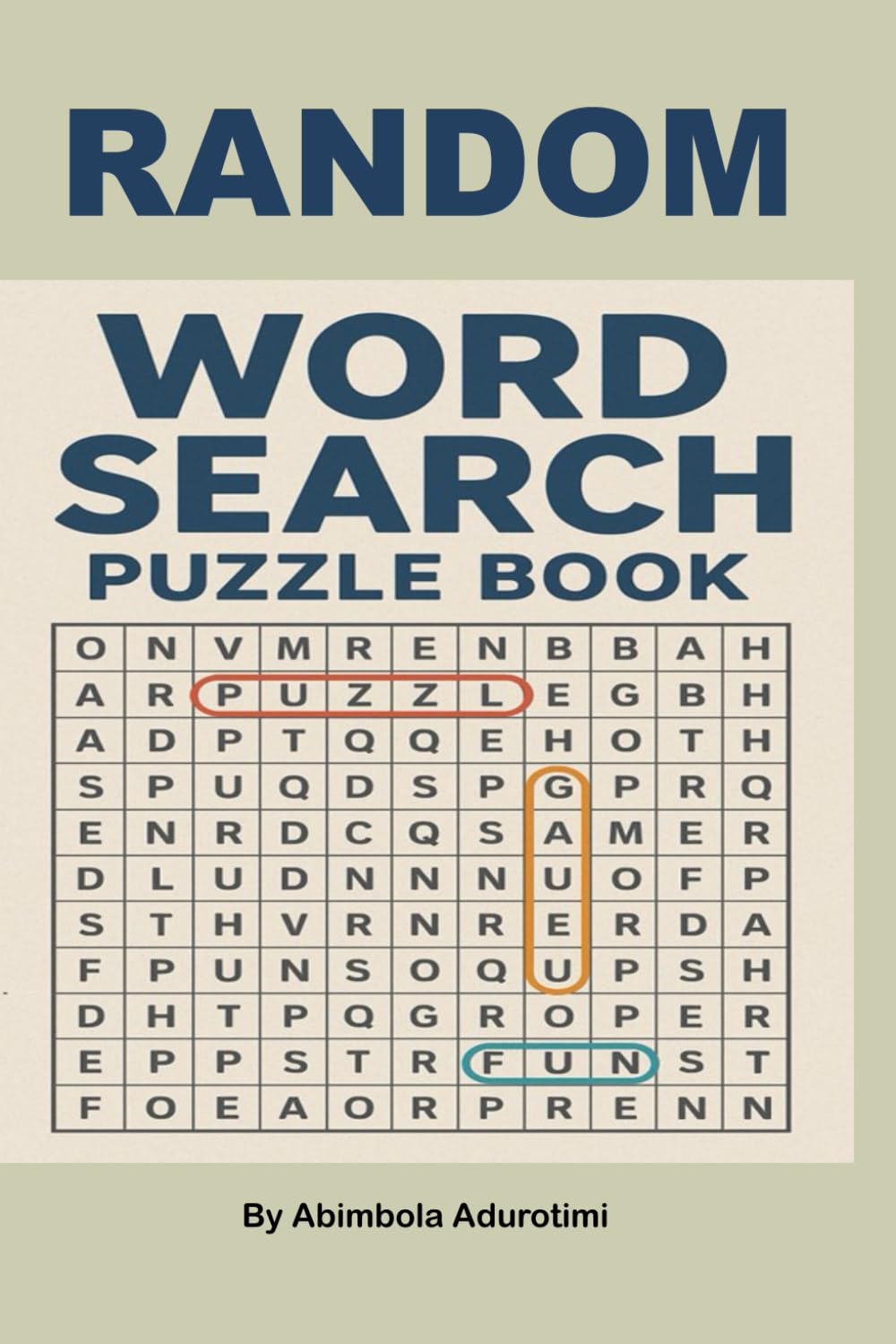 RANDOM WORD SEARCH PUZZLE BOOK