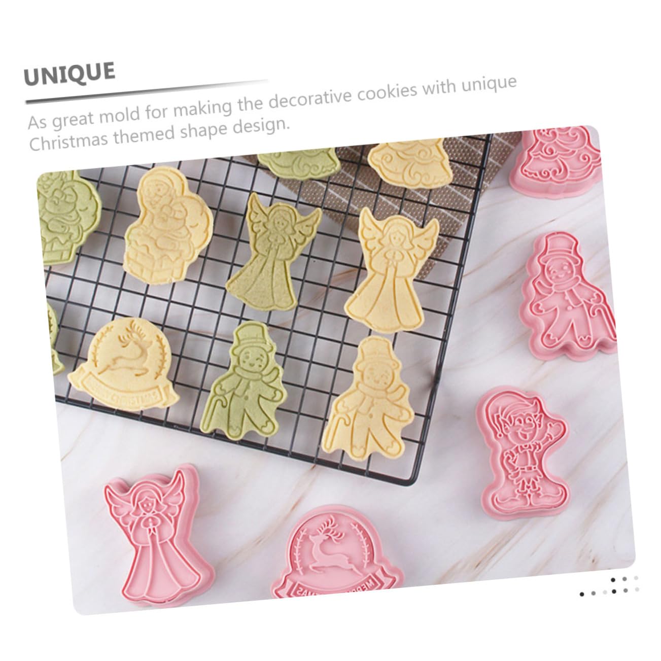 Cabilock 4 Juegos Molde Para Galletas Cortadores De Galletas Sellos Navideños Para Galletas Adornos Navideños Para Galletas Sellos Para Galletas De Fondant Para Fondant Cortadores 8 Uds * 4