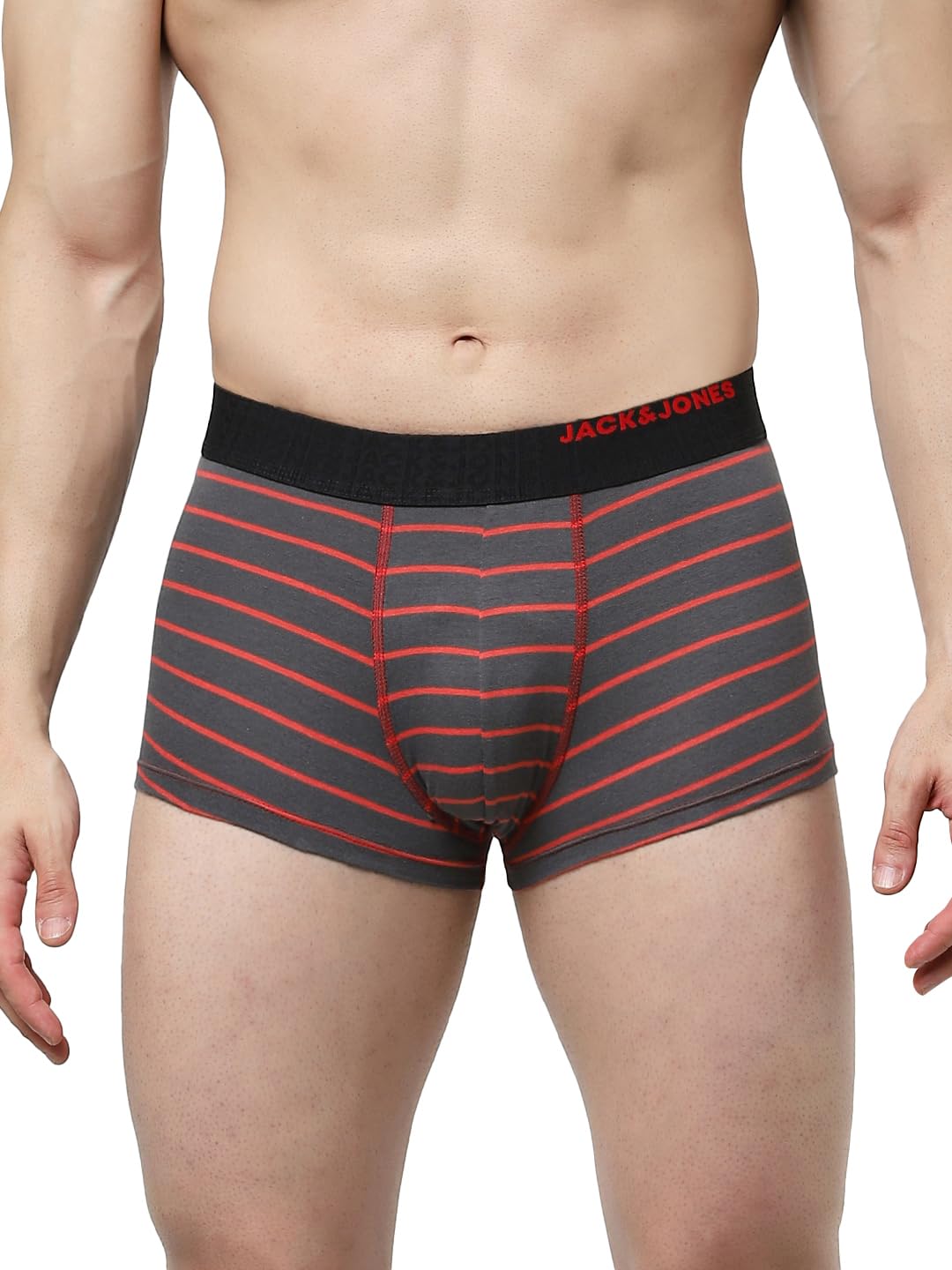jack & jones Men's Cotton Blend Classic Regular Striped Trunks-picture-12