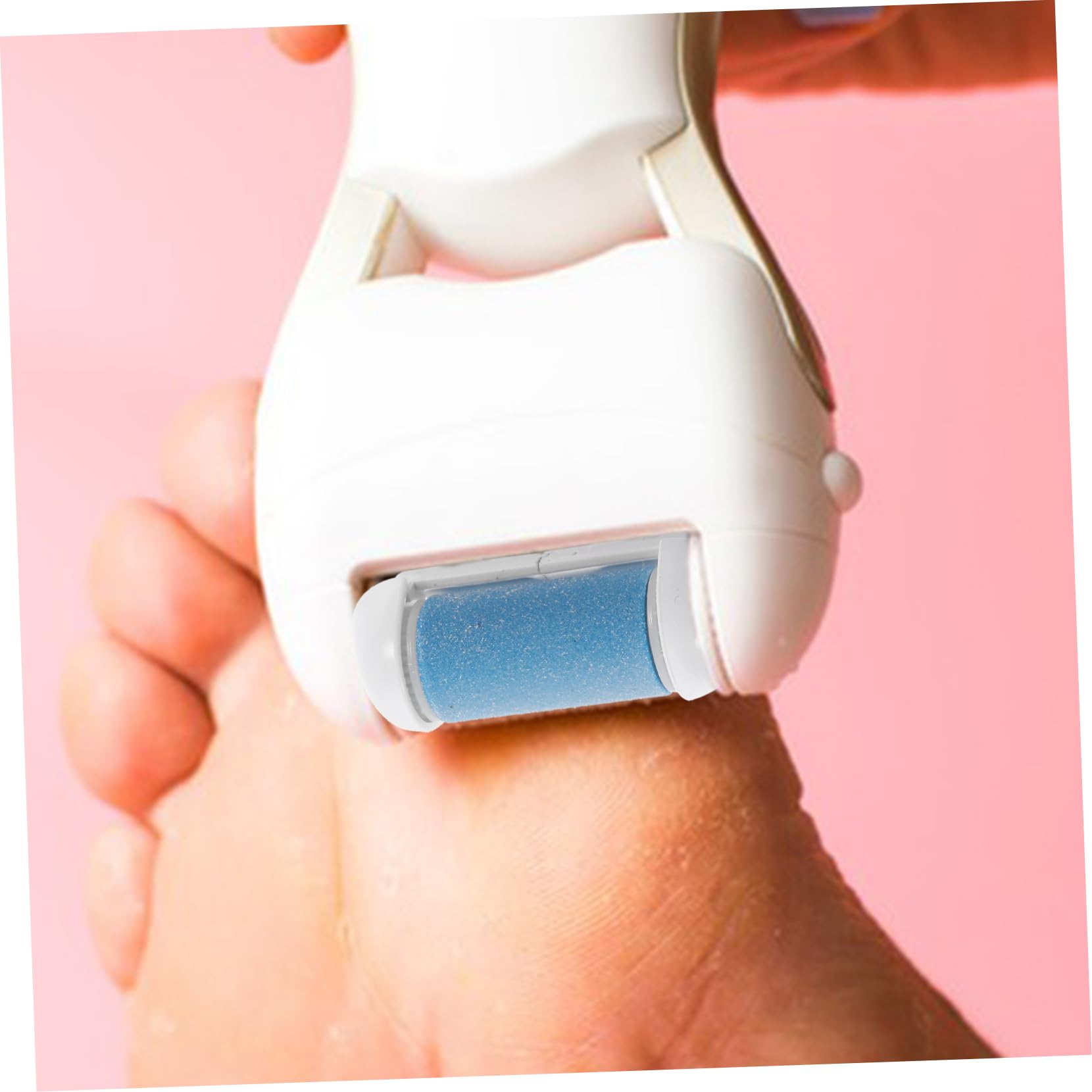 Beaupretty 18piezas Rodillos De Reemplazo Para Cuidado De Pies Accesorios Exfoliadores De Muerta y Cutículas Compatible Dispositivo Eléctrico Rosa y Azul
