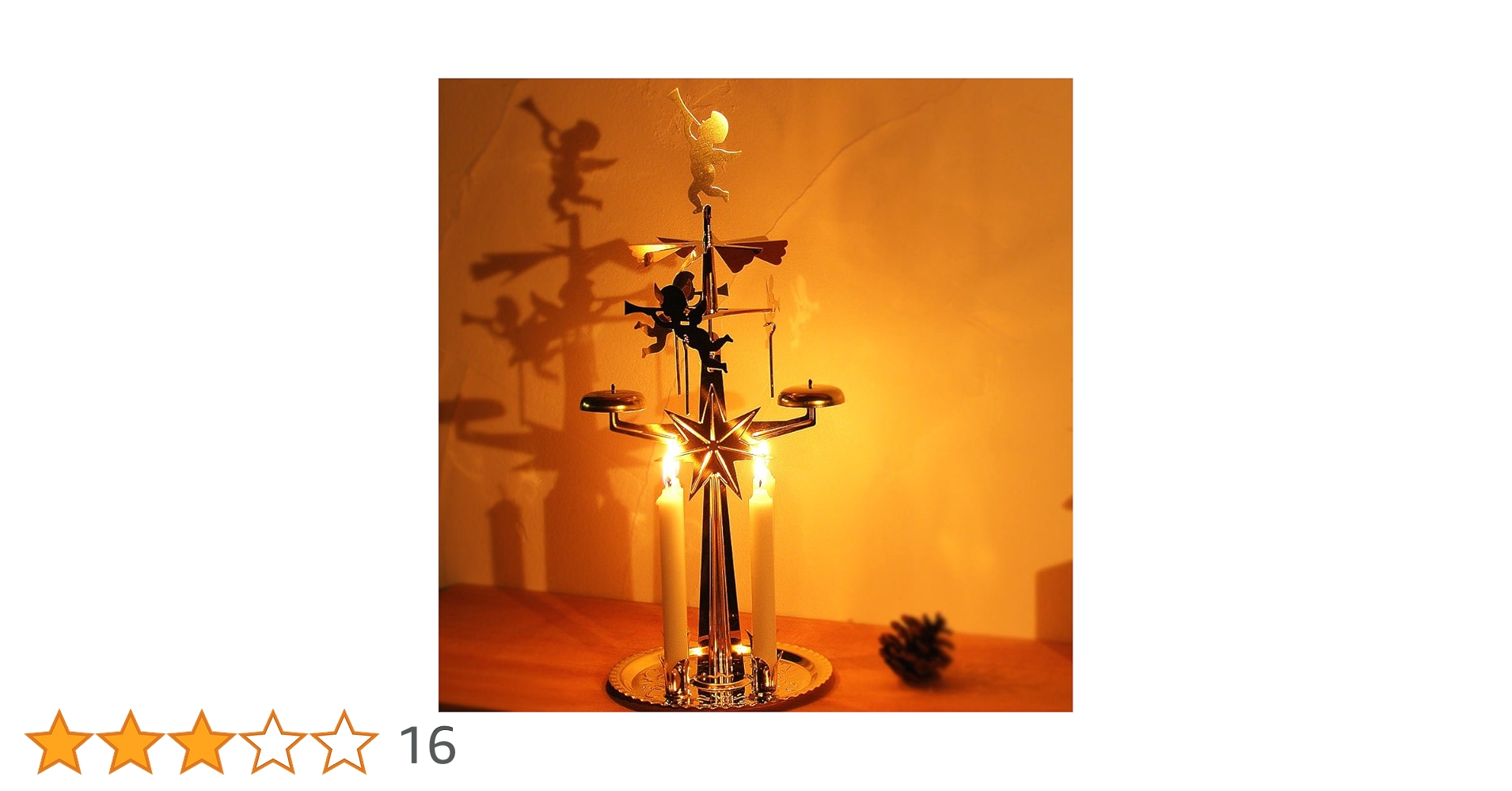 ヴィンテージ・エンジェルチャイム クリスマス キャンドル エンジェルチャイム【北欧雑貨のアットテリア】