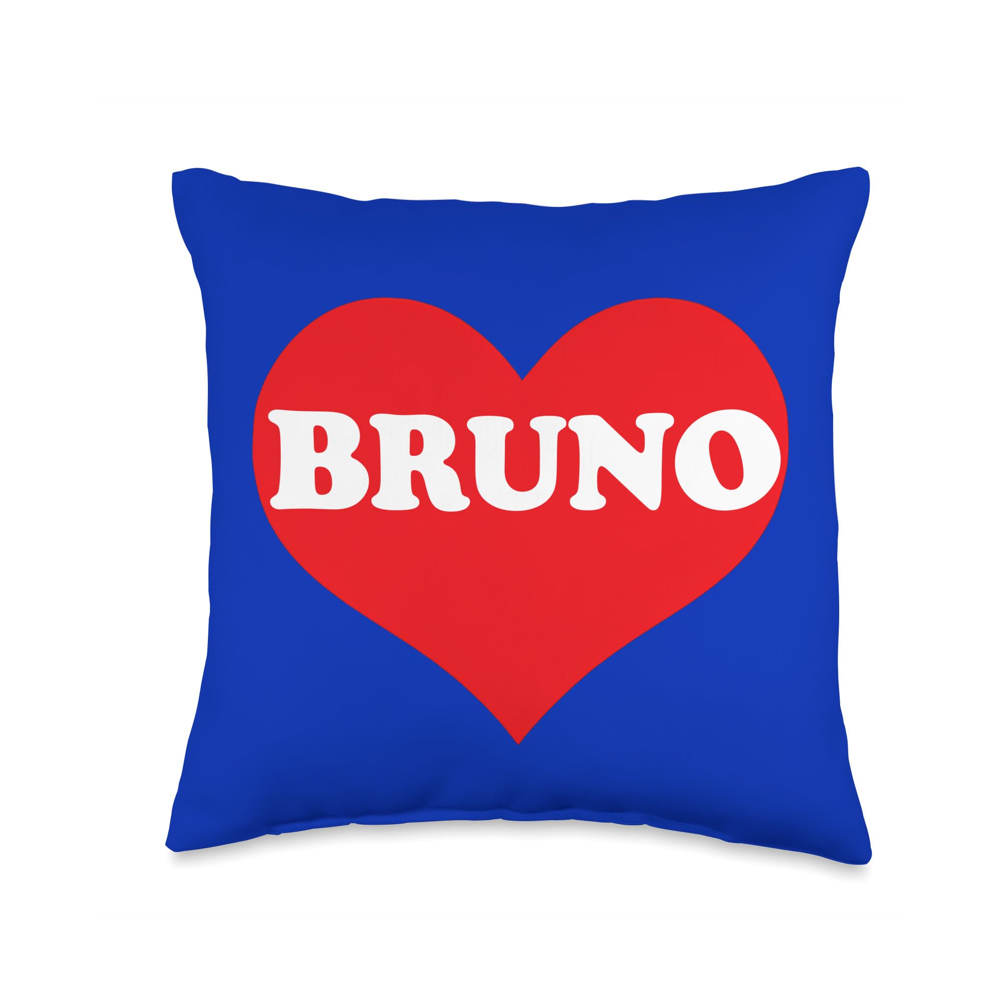 I Heart Bruno, I Love Bruno Custom Throw Pillow