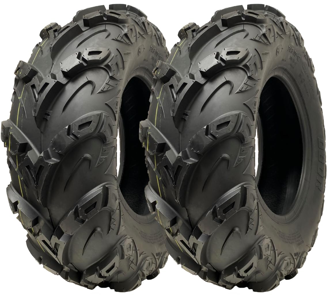 OBOR WU05 Lot de 2 pneus pour quad ATV 24 x 8.00-12 217 kg
