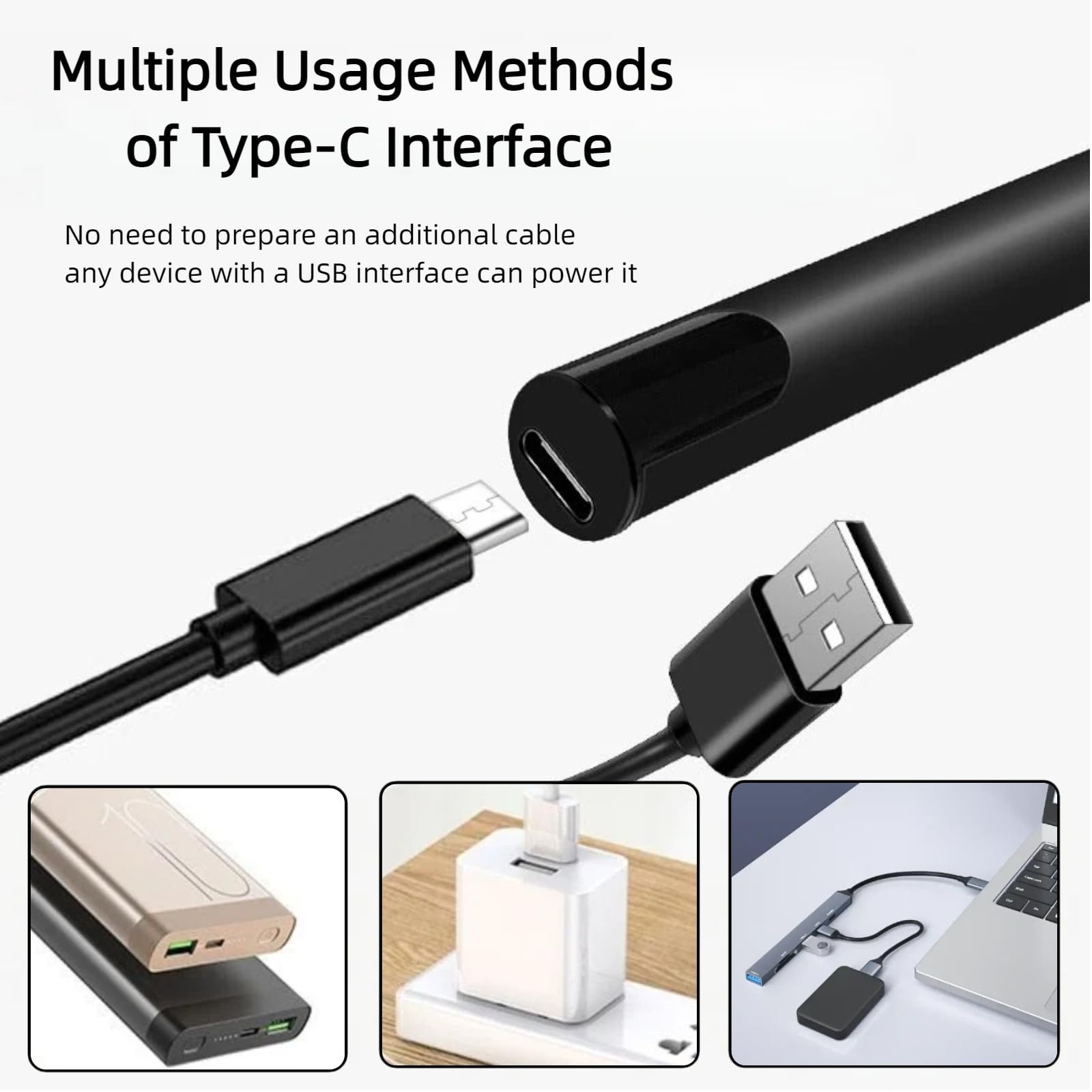 Pluma de soldadura inalámbrica recargable por USB de 650 mAh, soldador roscado universal con voltaje ajustable y pantalla LED, kit de soldadura portátil para reparación de electrodomésticos (negro)