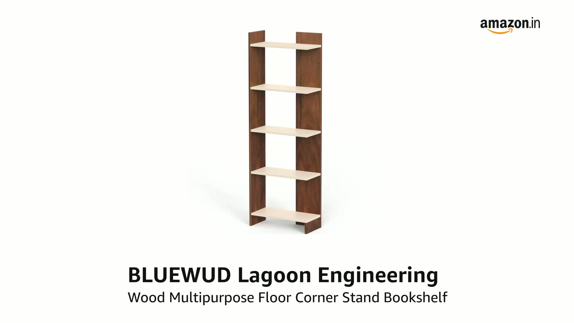 【BGO】新品 EGS SHELF ウォールナット EDGE STAND BLUEWUD Lagoon Engineering Wood Multipurpose Floor Corner Stand
