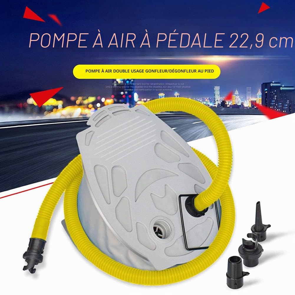 Faderr Pompe à pied, pied pour bateau, air gonflable, bateau matelas canoë, kayak, Taille unique
