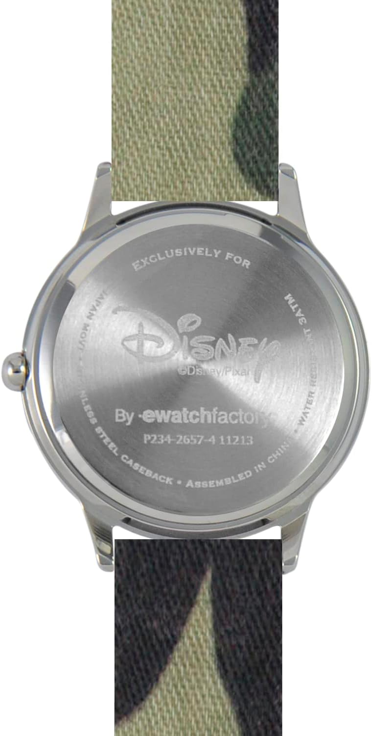 Disney Toy Story Kids' Stainless Steel Time Teacher Analog Quartz Nylon Watch