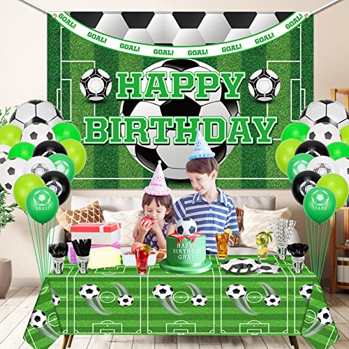 Miniatura 7 de Quericky 2 Pack Mantel De Futbol Para Fiesta, Mantel De Futbol Para Cumpleaños, 130x220cm Mantel Rectangular Para Fiesta De Cumpleaños De Niños Decoración De Fiesta Con Tema De Futbol