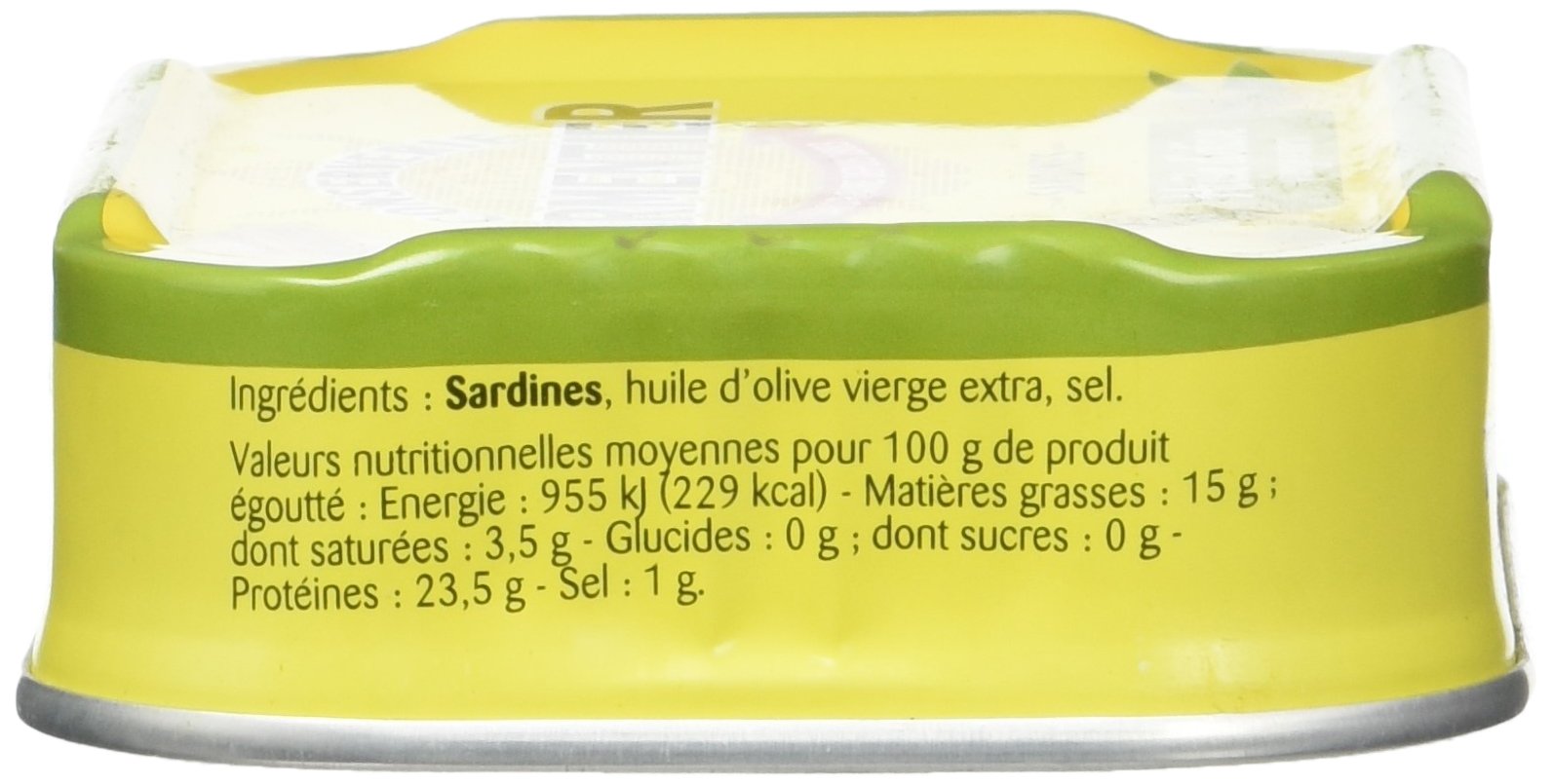 Parmentier Sardines à l'Huile d'Olive Vierge Extra 135 g - Lot de 8