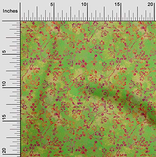 oneOone Velvet Light Green Fabric Batik Sewing Craft Projects Fabric Printss By Yards 58 Inches Wide