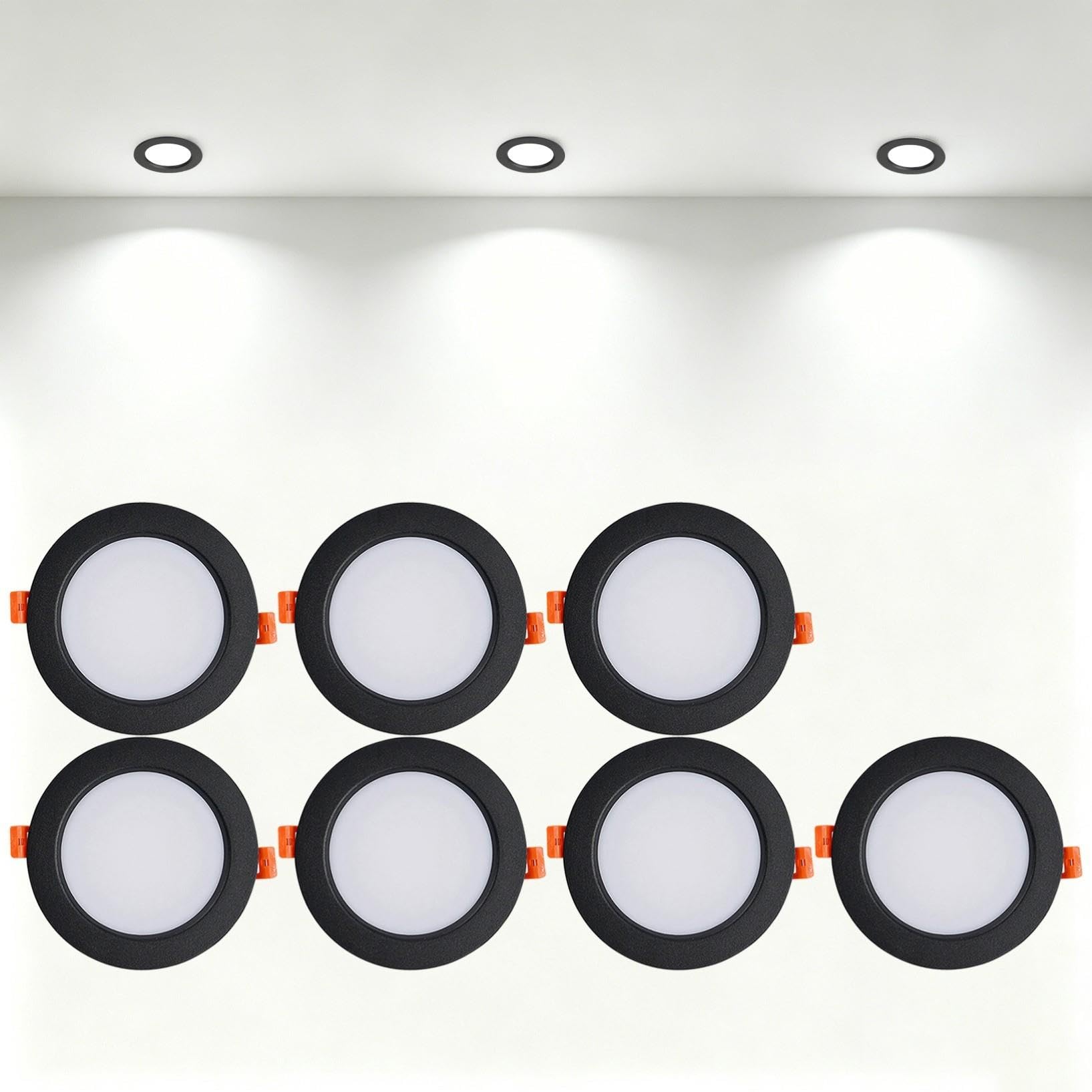 Downlight LED empotrable para embellecedor de aluminio negro