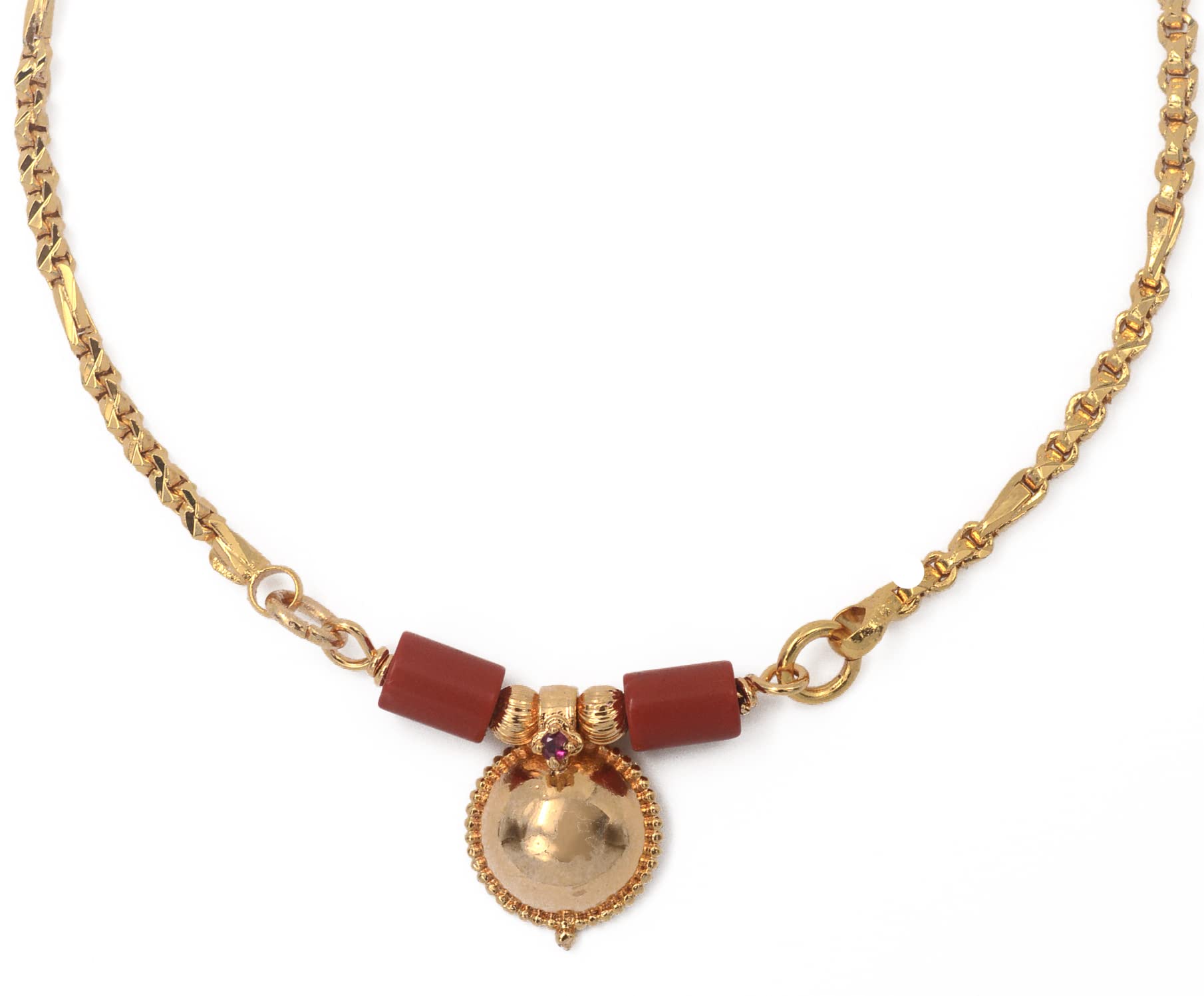 golden - gold plated copper long 30 inch Mangalsutra No.1050 for women-image-28