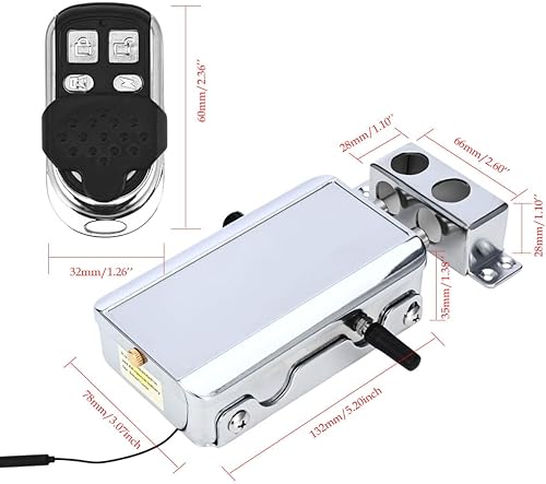 Miniatura 2 de Cerradura de puerta oculta inteligente antirrobo electrónica con control remoto y acceso a aplicaciones para teléfonos inteligentes