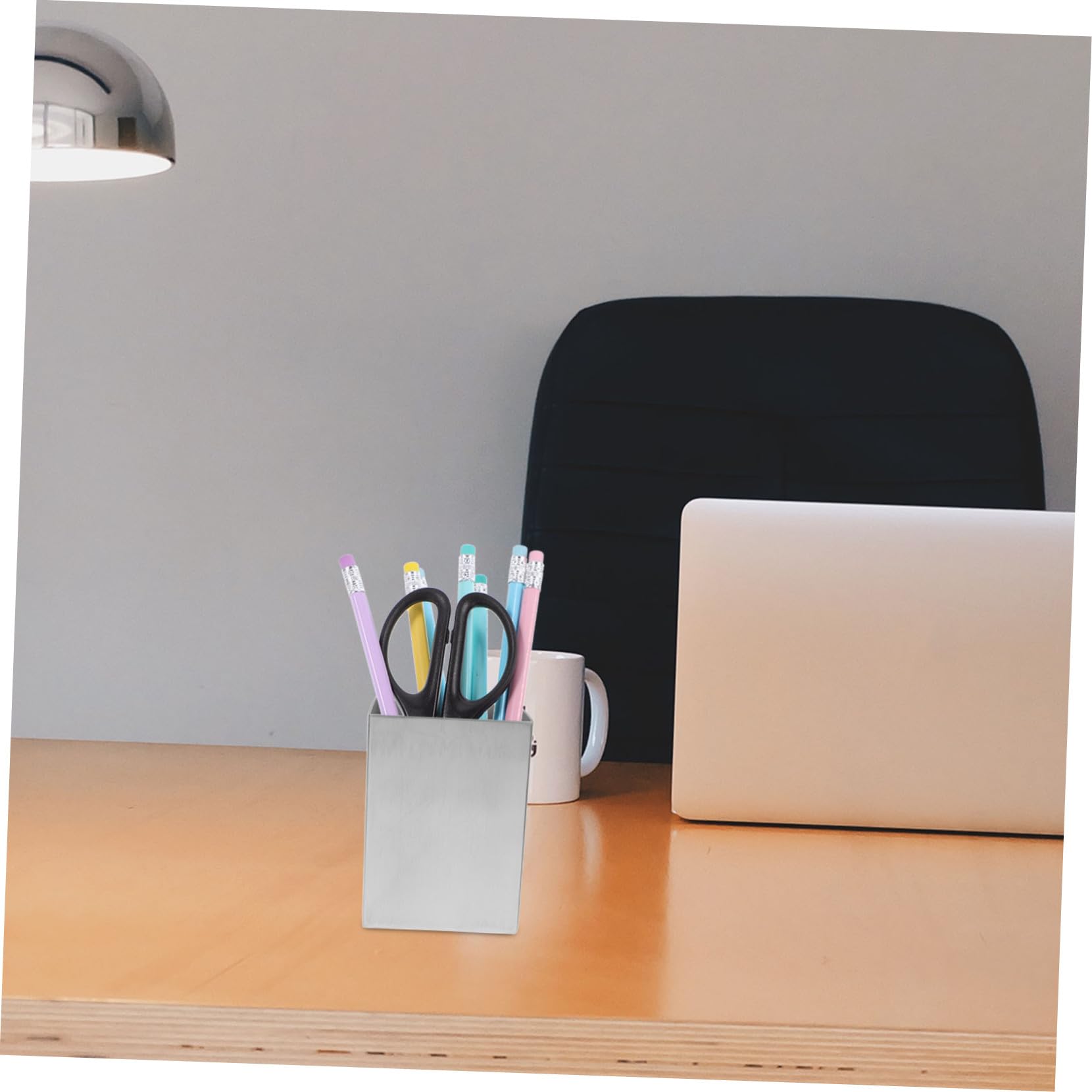 DOITOOL Portapenne Organizer da Scrivania Portatile in Acciaio Inossidabile Argento Resistente Design Compatto e Funzionale per Casa Ufficio