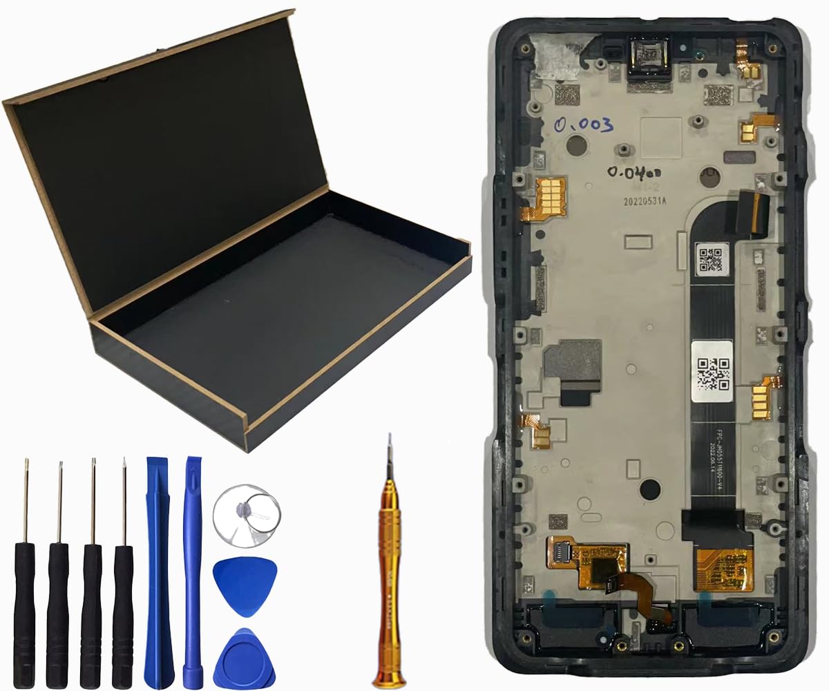 SECRETIGER LCD Screen Display Touch Digitizer Assembly with Frame Replacement for Sonim XP10 XP9900