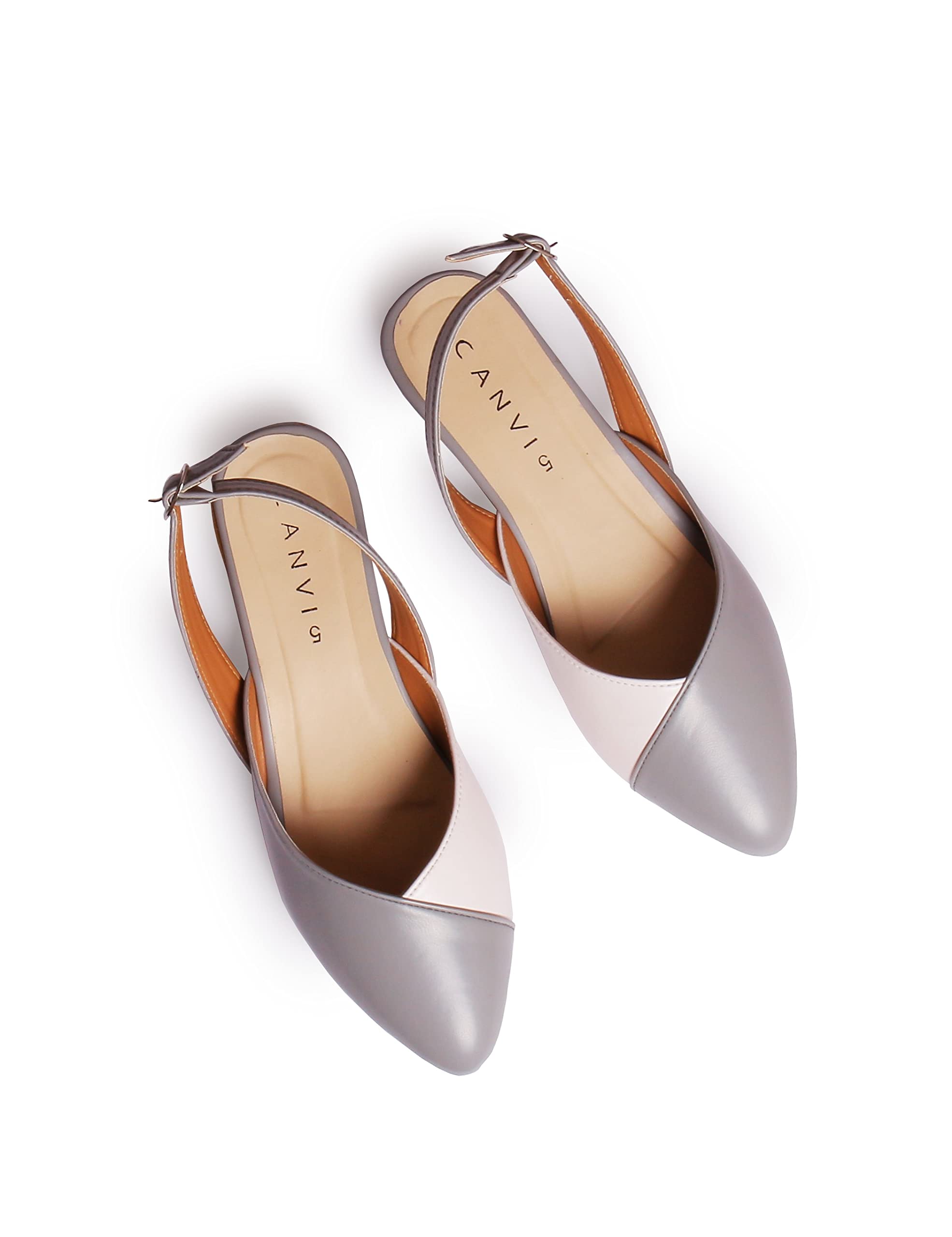 CANVI Stylish | Fancy | Comfortable Women's Ethnic Flats Sandals for Women and Girl, Synthetic Leather Sandals Casual Summer Beach Shoes Sandal