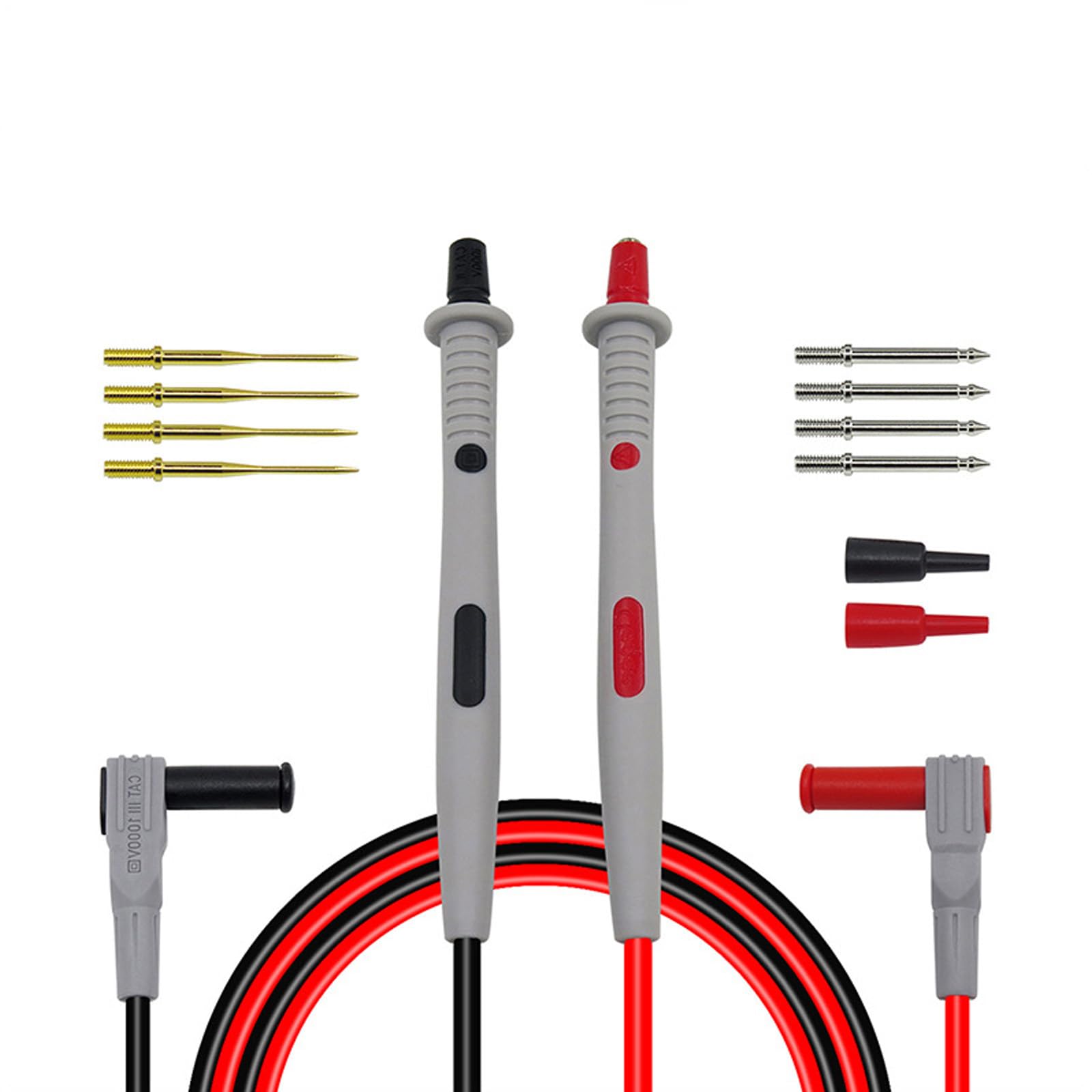 Tsophreniq General Multimeter Leads Set High Precisions Replaceable Probes Easy To Use For Electricians & Enthusiasts Multimeter Leads