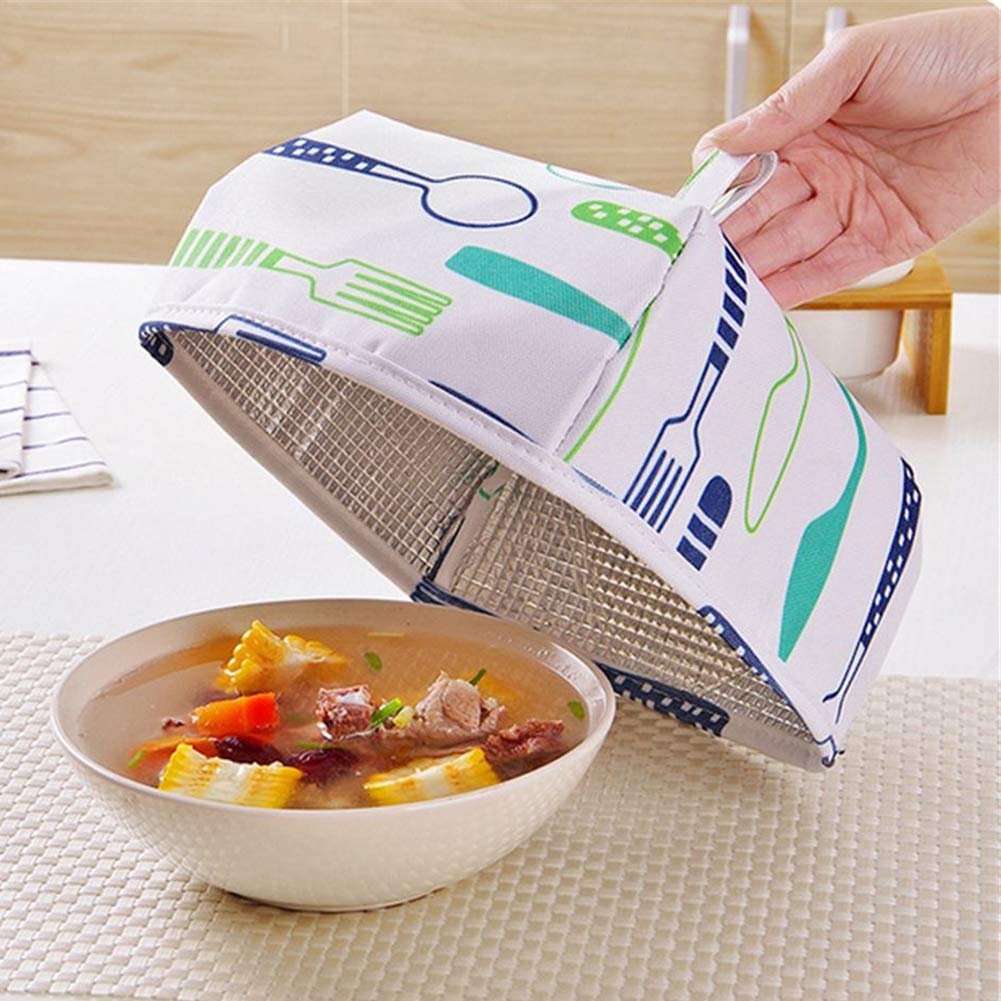 Cloche Alimentaire Thermique Pliable - Garde Repas Chaud 22x22cm