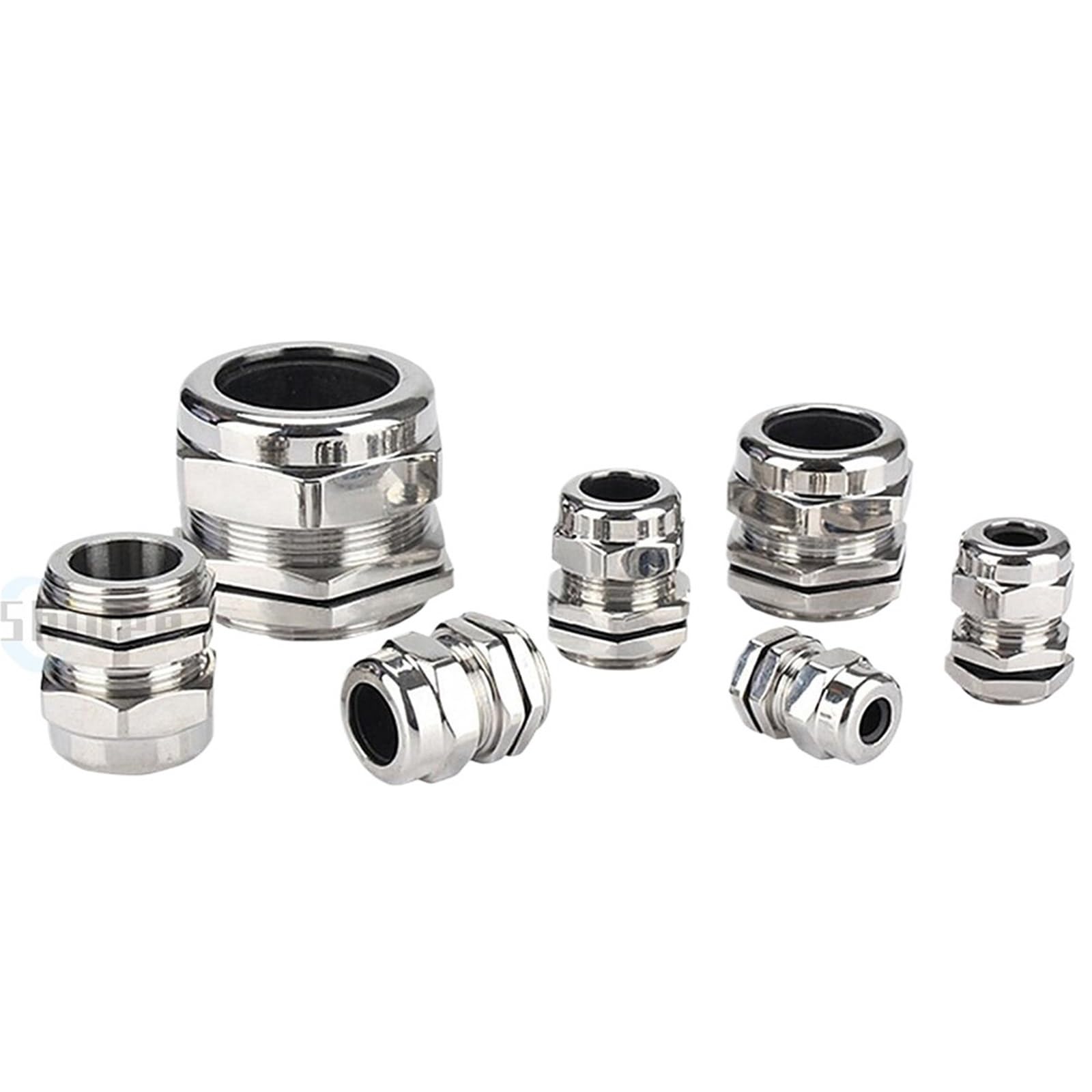 1 Stück wasserdichte Kabelverschraubung aus Edelstahl 304 IP68 PG7 PG9 M12 M16 Metallgelenk PG13.5 M20*1.5 Kabelbefestigung (PG7 fit 3-6,5mm)