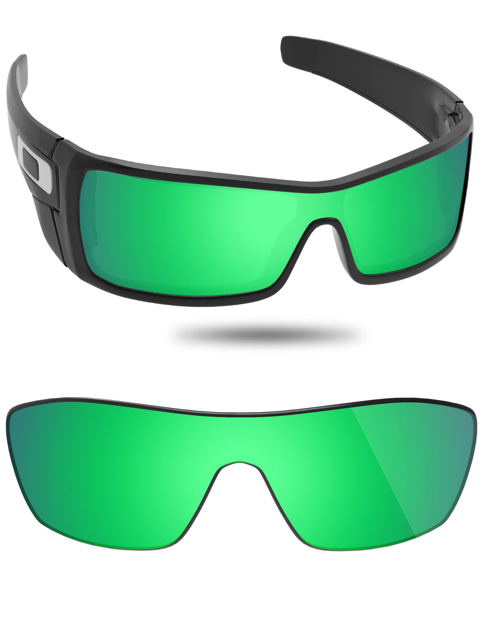 Fiskr Polarized Lenses Replacement Compatible with Oakley Batwolf OO9101 Sunglasses, Impact Resistant & Perfect Fit