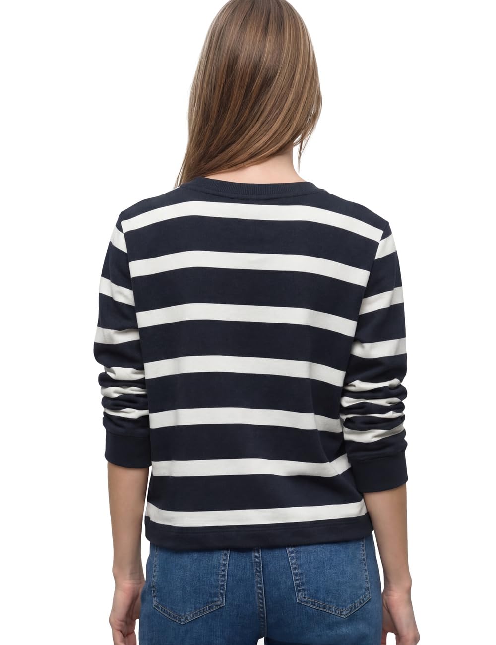Street One Damen 3017560 Gestreiftes Sweatshirt (1er Pack)
