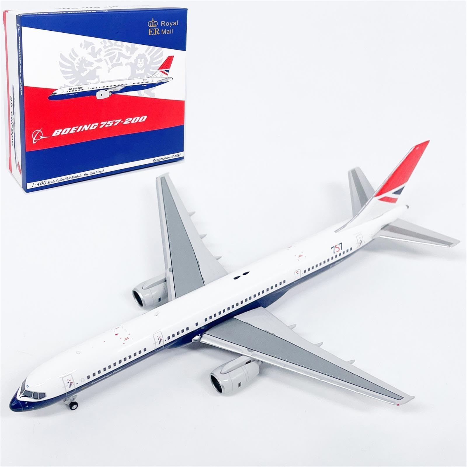 Figura de aleación Boeing B757-200 de aviación europea 1:400 Bombarderos