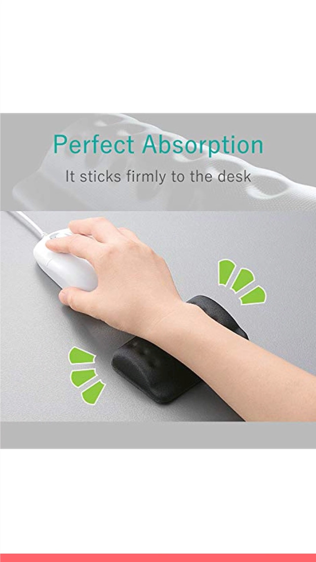 エレコム リストレスト 疲労軽減 &quot;COMFY&quot; ショート(ブラック) MOH-013BK bme6fzu COMFY リストレスト （シングル） - MOH-013BK