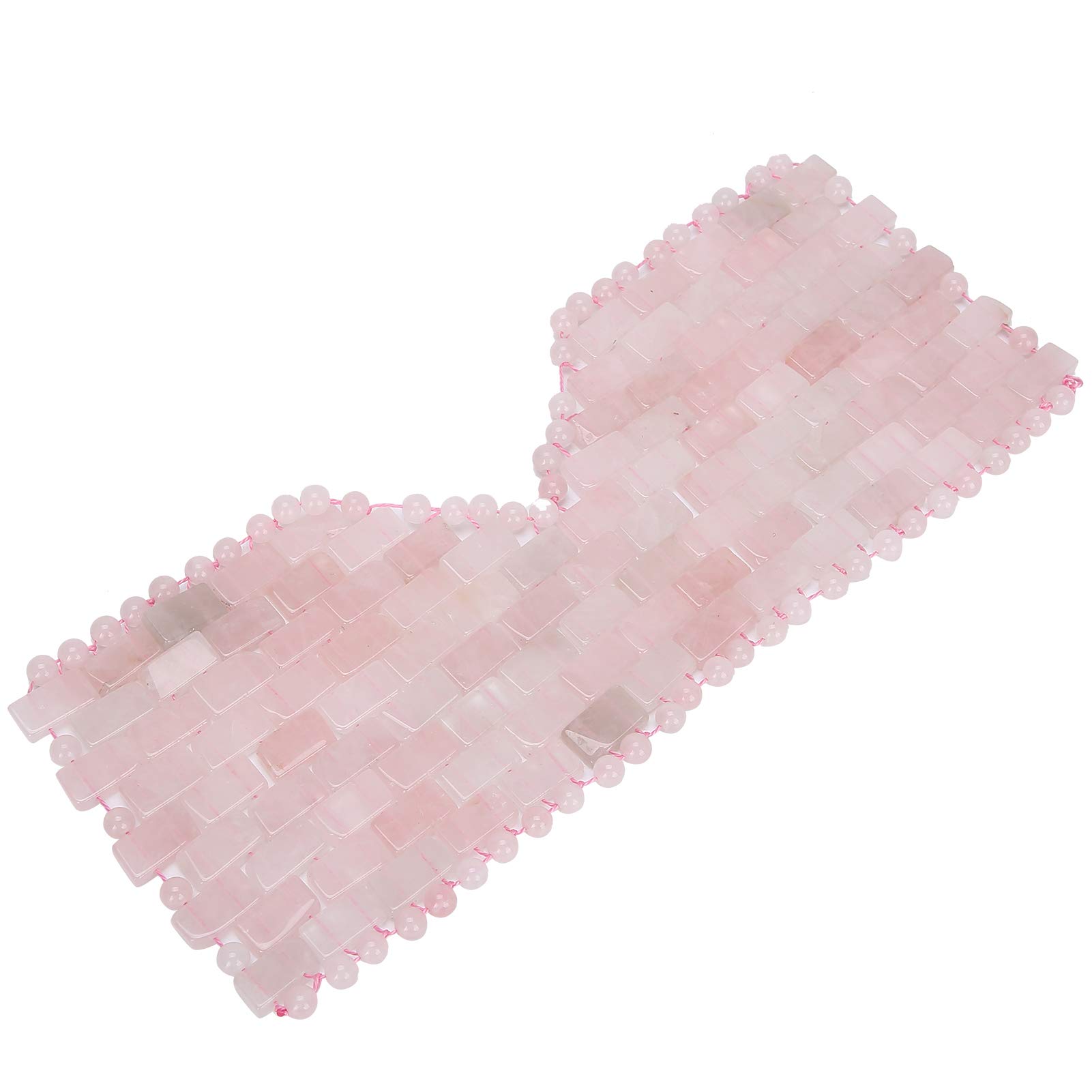 Le masque de relaxation des yeux Jadestone, outil de soin de sommeil naturel pour masseur de visage réduit les cernes(Quartz rose)