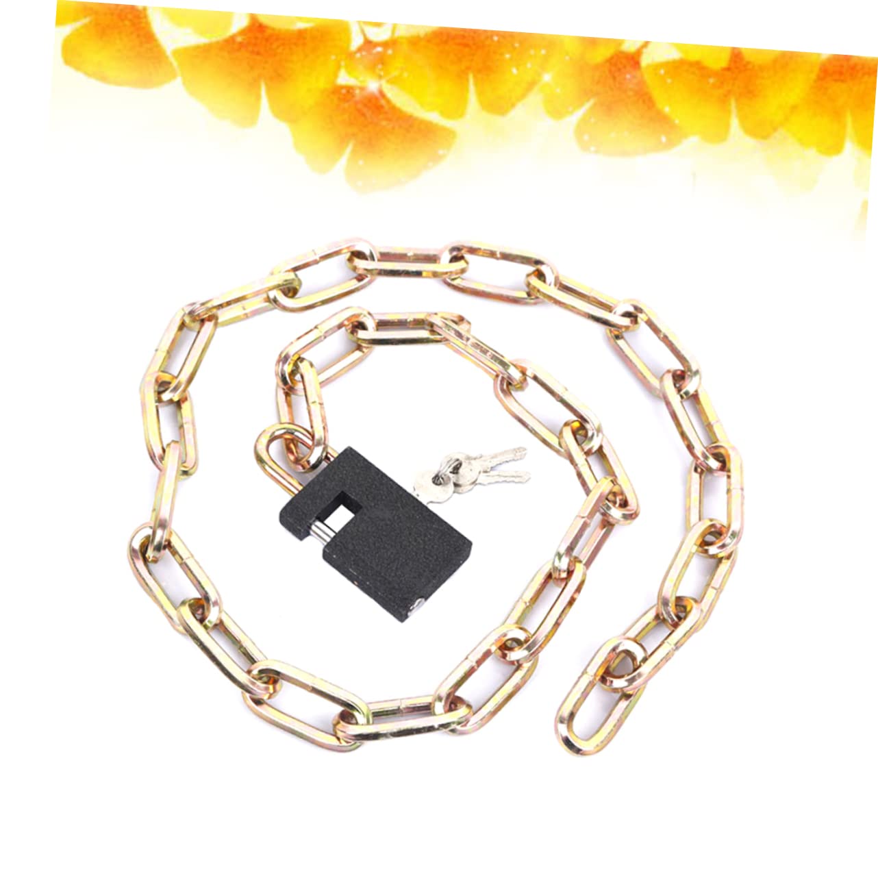 ibasenice Bicycle Lock Chain Combination Heavy Duty High Security Anti-Theft Universal for Motorbike Gate Fence Garage Glass Door 90cm