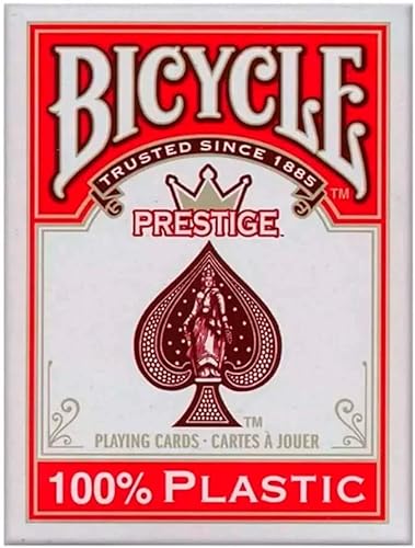 Miniatura 2 de Bicycle Prestige - Juego de cartas 100% de plástico - Póker rojo/azul regular