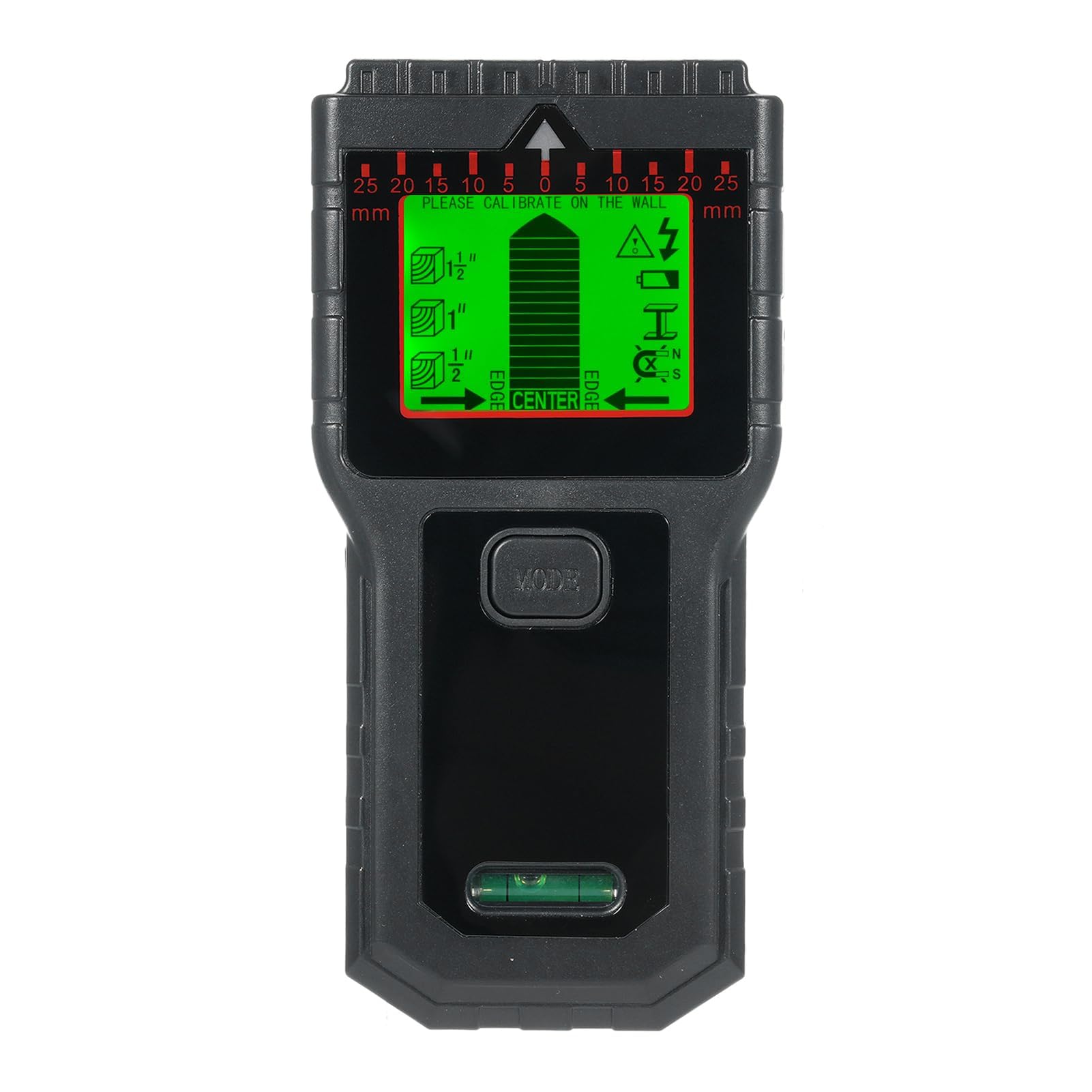 NALACAL Stud Finder Wall Scanner, 7 in 1 Multifunction Stud Detector Wall Detector with HD LCD Display and Audio Alarm with 5 Modes & 2 Functions for Studs Wood Metal and AC Wires Detection