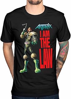 Official Anthrax I Am The Law T-Shirt BAND Dates Here