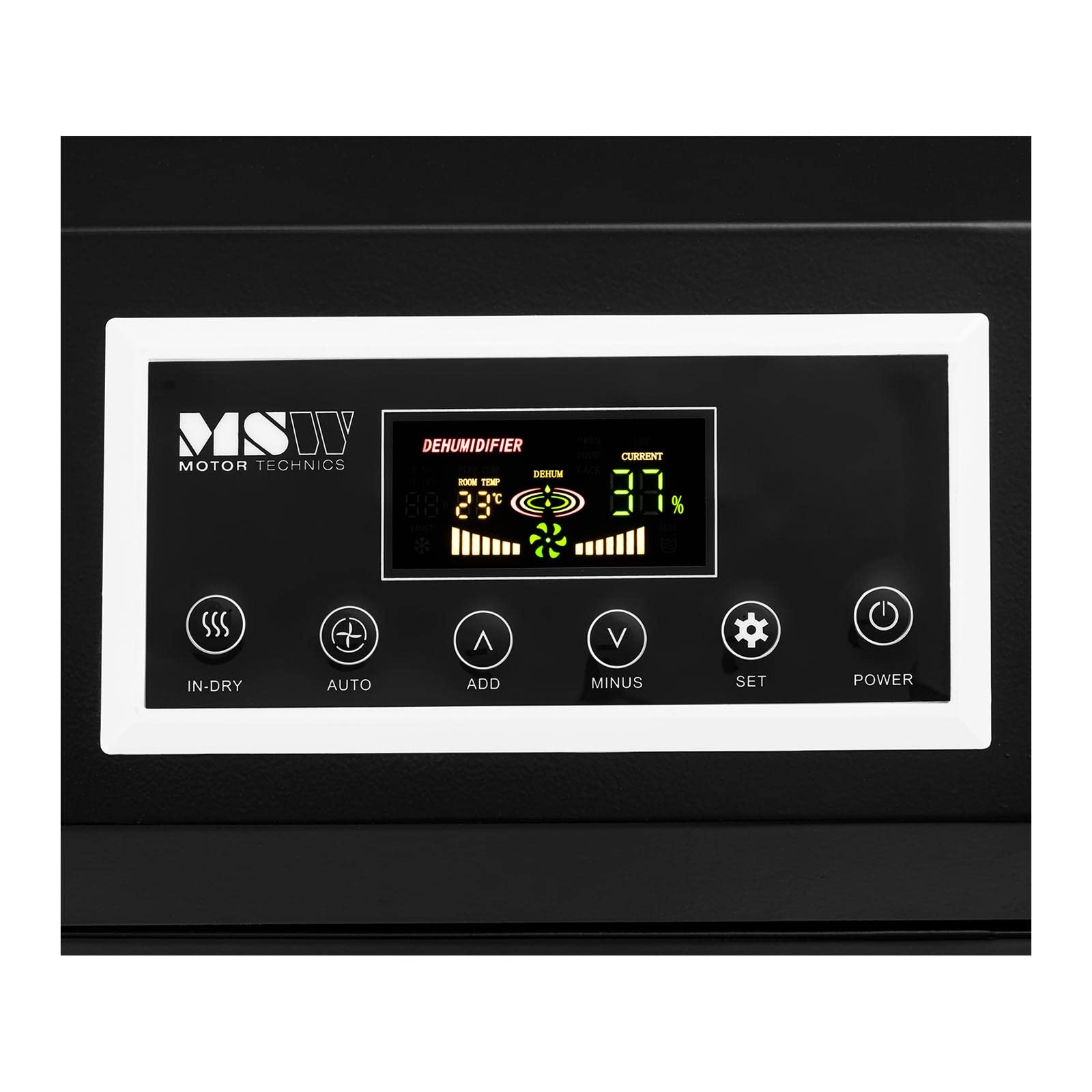 MSW - Secador de construcción 138 l/24 h 50-230 m² 1129 m³/h con asa deshumidificador